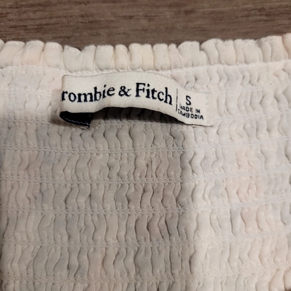 ABERCROMBIE & FITCH Women Small Fruit Print Twist Knot Front Mini Dress - Picture 4 of 4